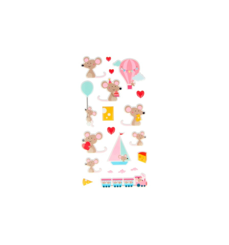 HERMA Sticker MAGIC Papageien – Puffy, Selbstklebend, Zum Verzieren