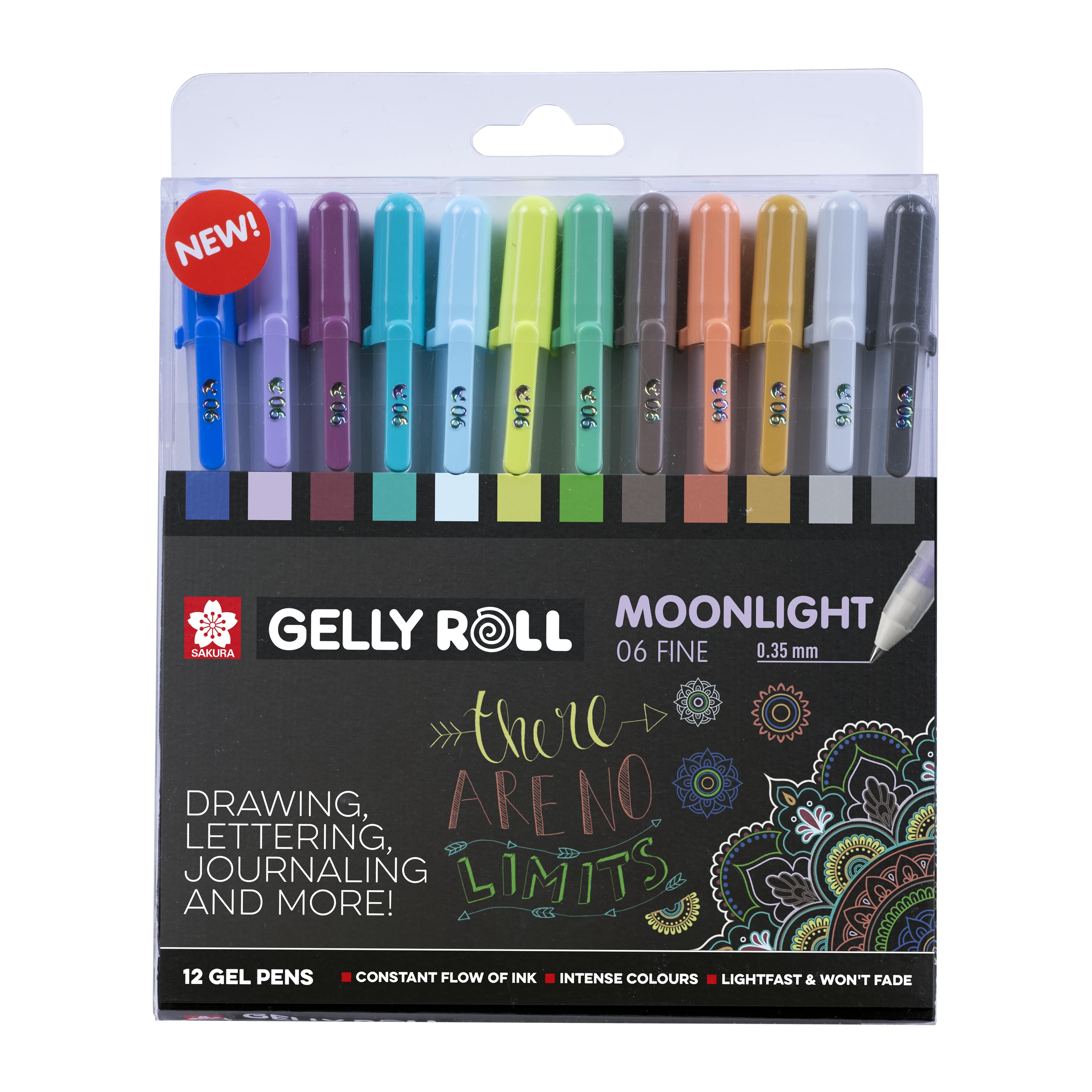 SAKURA Gelly Roll Moonlight - Set Di 12 Penne Gel, Colori