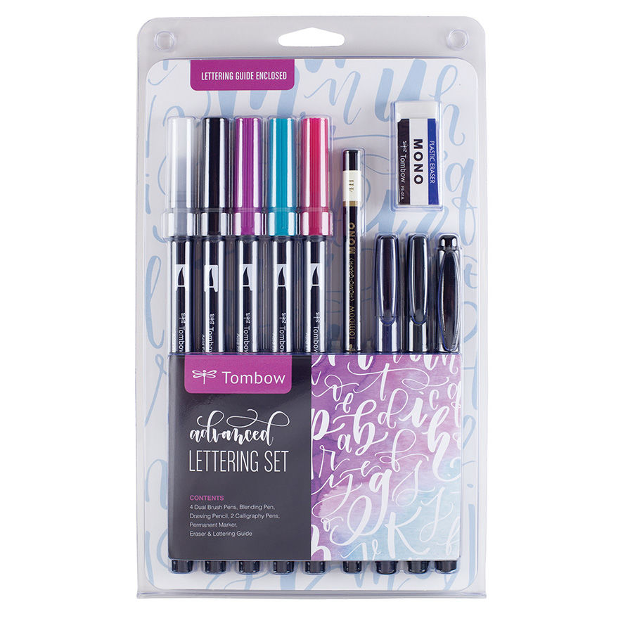 Pack Libro Cuaderno lettering y 6 rotuladores candy Tombow