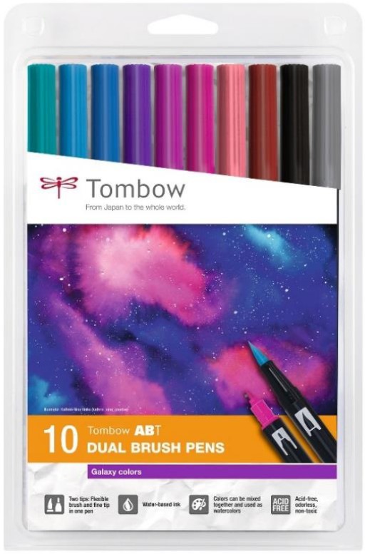 Set 10 rotuladores Tombow Dual Brush Galaxy Colors