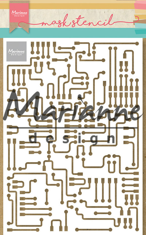 Marianne Design A5 Mask Stencil - Army Alphabet