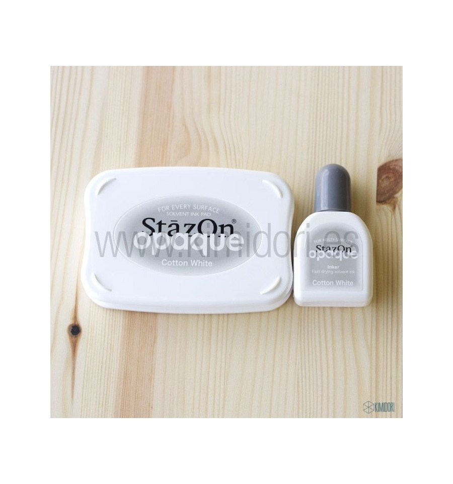 StazOn Opaque Cotton White Set