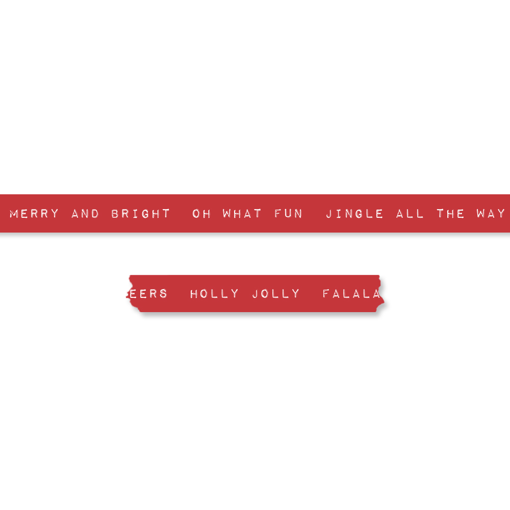 Washi tape palabra navideñas inglés Joy de Mintopía