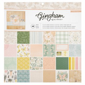 Stack 12x12&quot; Gingham Garden de Crate Paper