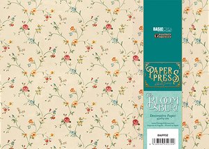 Paper Press The Bloomsbury Cream Flowers para encuadernar