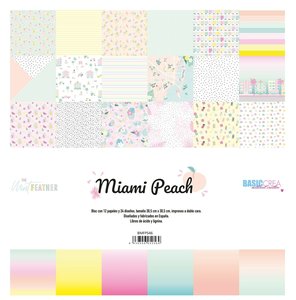 Stack 12"x12" Miami Peach de The Mint Feather