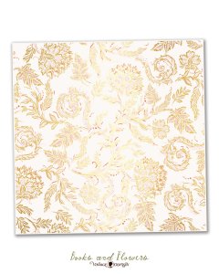 Vellum 12&quot;x12&quot; Books and Flowers de Vintage Odyssey