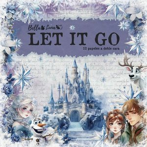 Pad 12x12&quot; Bellaluna Crafts con 12 papeles doble cara Let it Go