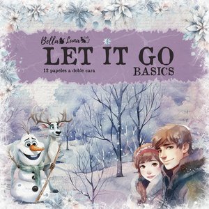 Pad 12x12&quot; Bellaluna Crafts con 12 papeles doble cara Let it Go Basics