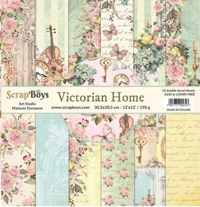 Set de papeles Scrap Boys 12x12" Victorian Home