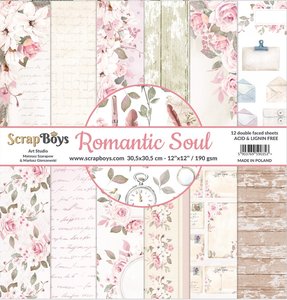 Set de papeles Scrap Boys 12x12" Romantic Soul