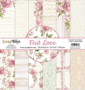 Set de papeles Scrap Boys 12x12" First Love