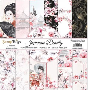 Set de papeles Scrap Boys 8x8" Japanese Beauty