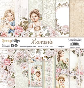 Set de papeles Scrap Boys 12x12" Moments