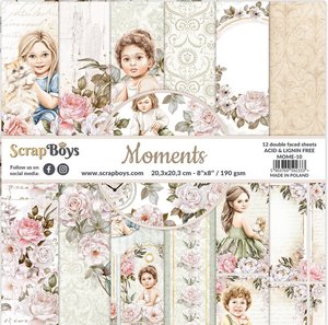 Set de papeles Scrap Boys 8x8" Moments