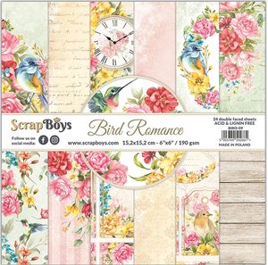 Set de papeles Scrap Boys 6x6" Bird Romance