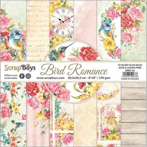 Set de papeles Scrap Boys 8x8" Bird Romance