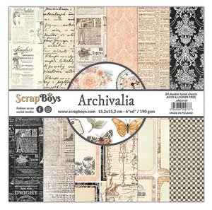 Set de papeles Scrap Boys 6x6" Archivalia