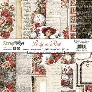 Set de papeles Scrap Boys 6x6&quot; Lady in Red