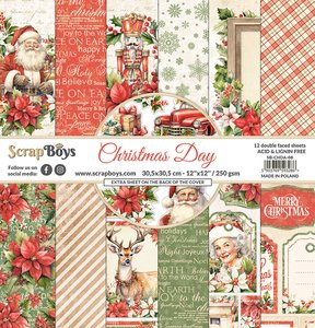 Set de papeles Scrap Boys 12x12&quot; Christmas Day