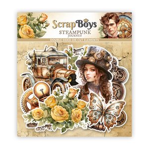 Set de die cuts Scrap Boys colección Steampunk Journey 40 pcs