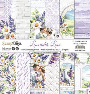 Set de papeles Scrap Boys 12x12&quot; Lavender Love