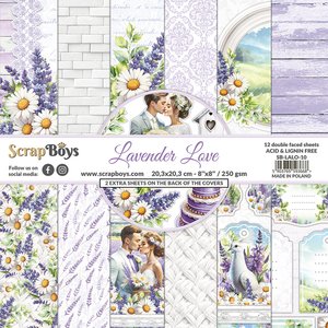 Set de papeles Scrap Boys 8x8&quot; Lavender Love