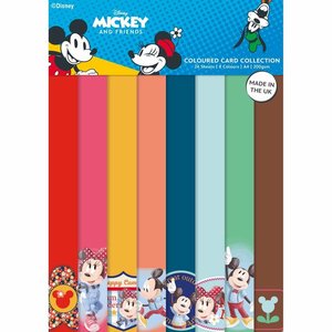 Pad A4 Disney Pixar Mickey & Minnie Coloured Card