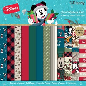 Pad 8x8" Disney Pixar Mickey & Minnie Christmas Card Making
