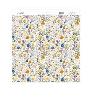 Vellum 12&quot;x12&quot; Fleurs Ohlala de Cocoloko