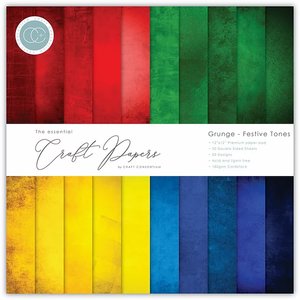 Stack 12x12" Craft Consortium The Essential Grunge Festive Tones