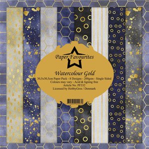 Pad papeles Paper Favourites Watercolour Gold