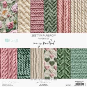 Pad de papeles 12x12&quot; Cozy Knitted 24 hojas