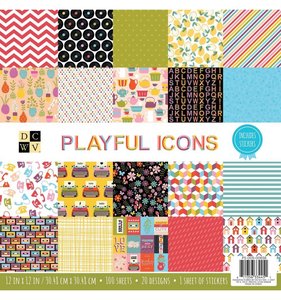 Playful Icons Stack 12x12"