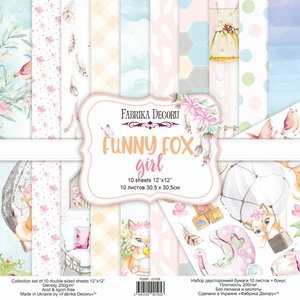 Pad Fabrika Decoru 12x12" Funny Fox Girl