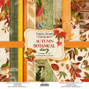 Pad Fabrika Decoru 12x12" Autumn Botanical Diary
