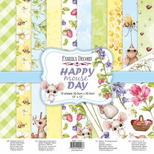 Pad Fabrika Decoru 12x12" Happy Mouse Day