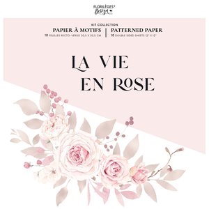 Kit papeles 12&quot;x12&quot; Florileges La Vie en Rose