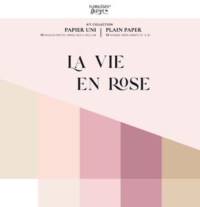 Kit de papeles básicos 12&quot;x12&quot; Florileges La Vie en Rose