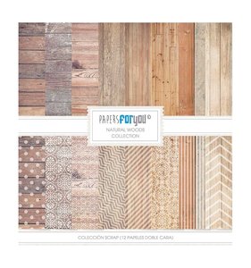 Pad 12x12" Papers For You Básicos Natural Woods 12 pk