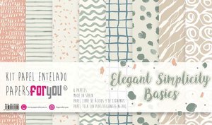Pad 12x12" Papel Tela Papers For You Elegant Simplicity