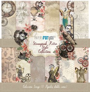 Pad 12x12" Papers For You Steampunk Retro Style