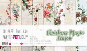 Pad 12x12" Papel Tela Papers For You Christmas Magic 8 papeles