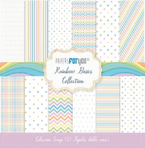 Pad 12x12" Papers For You Rainbow Basics