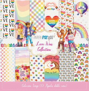 Pad 12x12" Papers For You Love Wins