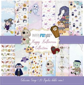 Pad 8x8" Papers For You Happy Halloween 20 papeles