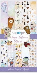 Pad 6x12" Papers For You Happy Halloween 10 papeles