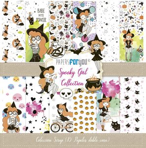 Pad 12x12" Papers For You Spooky Girl 10 papeles