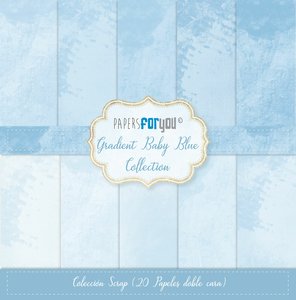 Pad 8x8" Papers For You Gradient Baby Blue 20 papeles