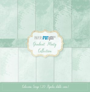 Pad 8x8&quot; Papers For You Gradient Minty 20 papeles